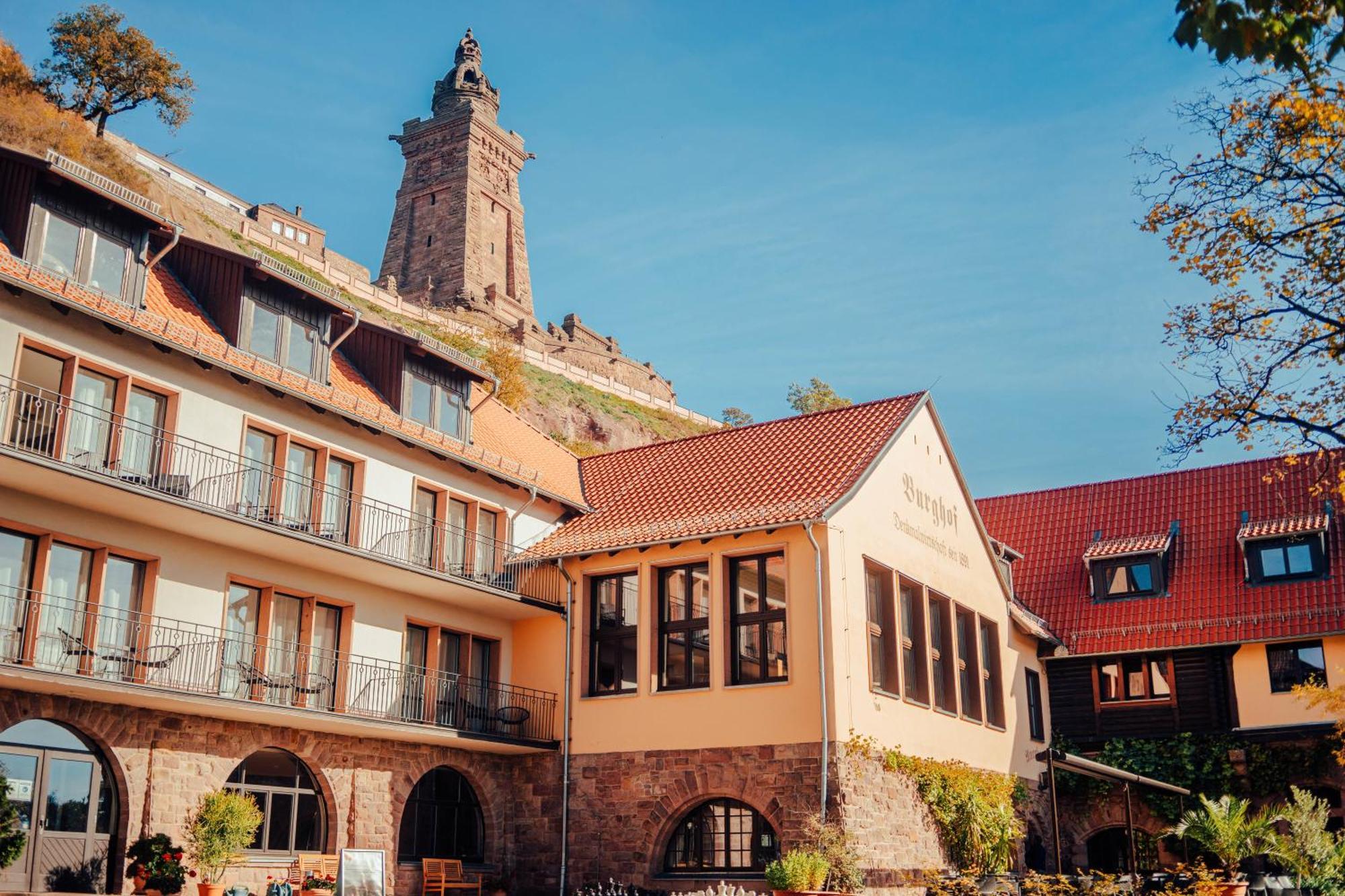 Burghof Kyffhaeuser Bad Frankenhausen Bagian luar foto
